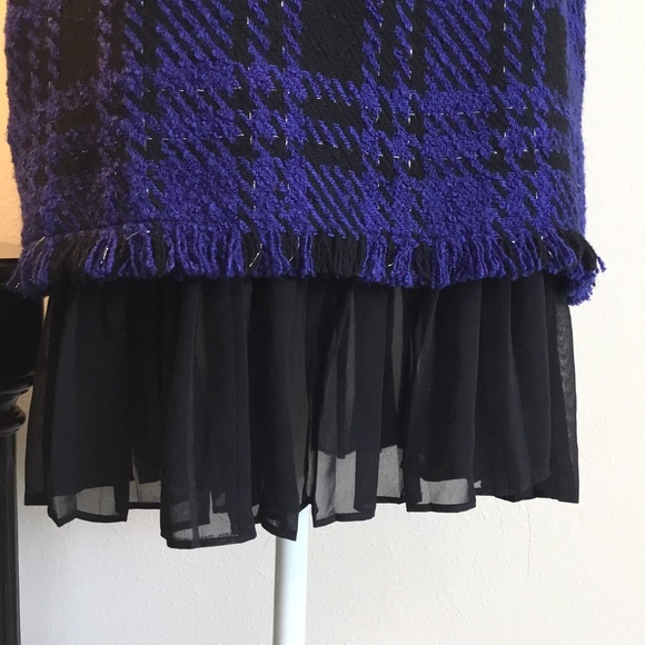 Elise sweater tweed tunic ruffle dress - Picture 8 of 8